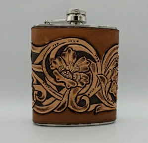 Nerezová placatka v kůži - Sheridan 1